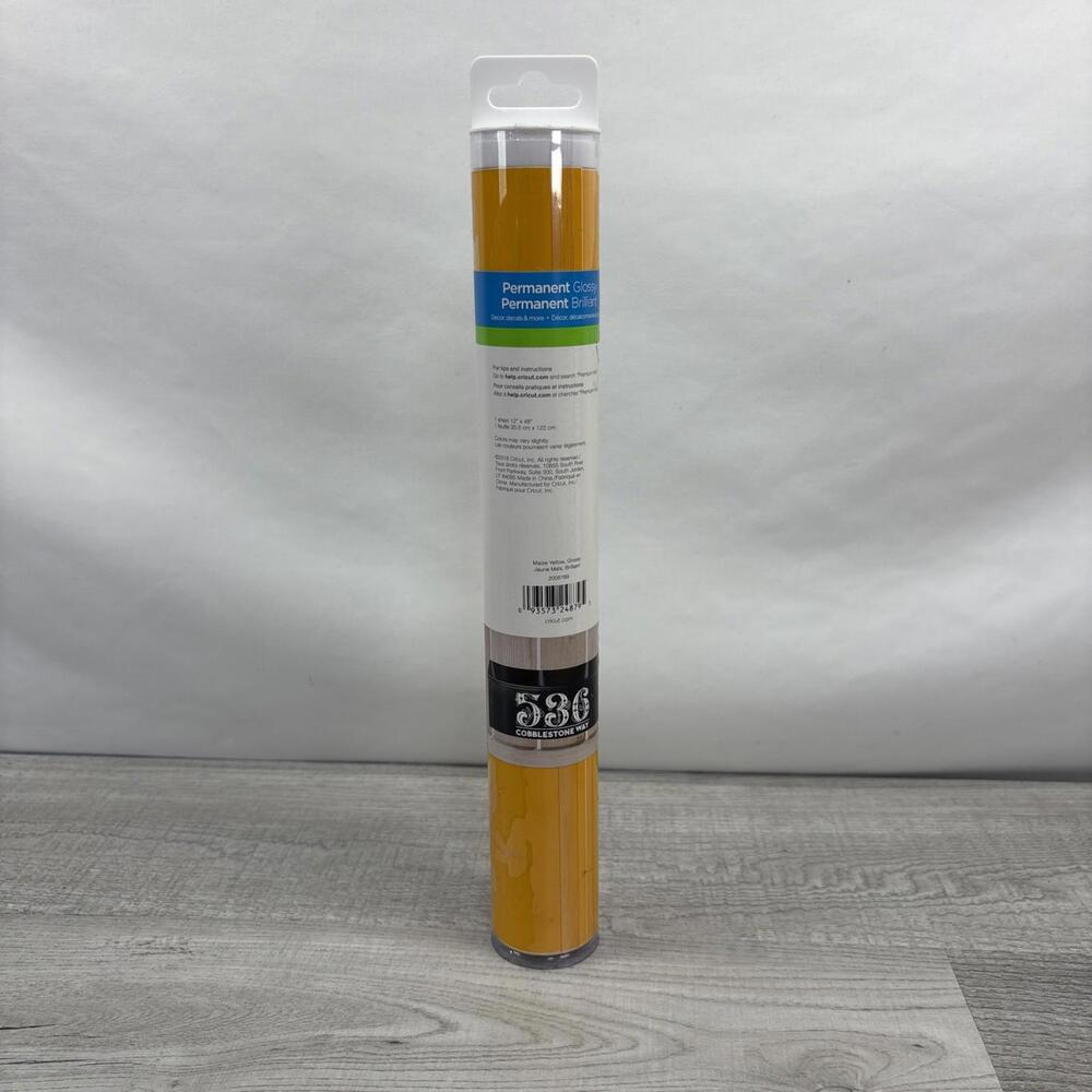 Cricut Permanent Glossy Premium Vinyl Maize Yellow - Picture 3 of 6